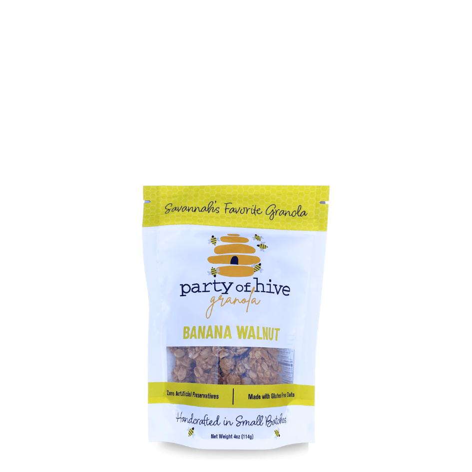 Banana Walnut Party of Hive Granola Savannah, Georgia