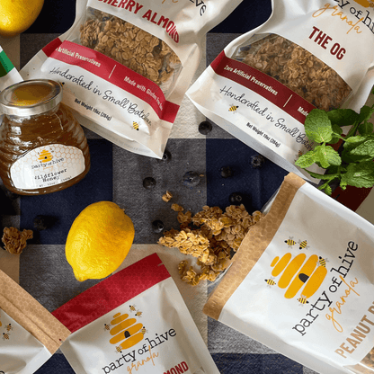 Party of Hive Granola Made in Savannah, Georgia 