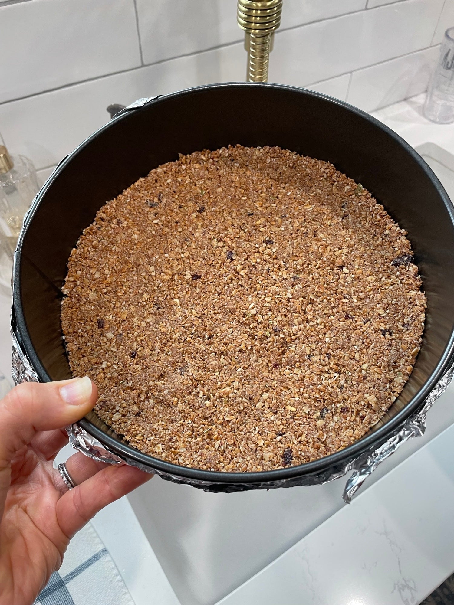 party of hive granola crust for holidays 