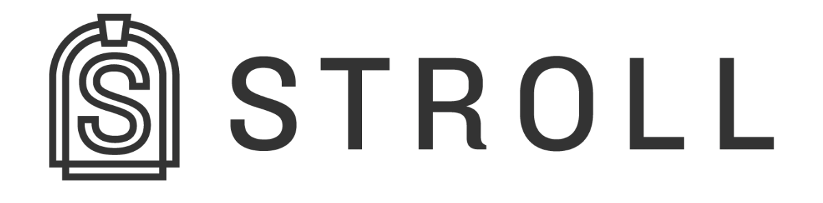 Logo of the brand 'STROLL' with a stylized letter 'S'.